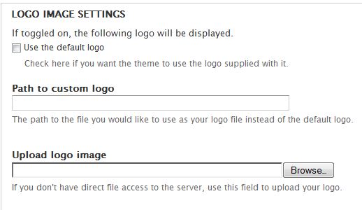 logo image settings expanded