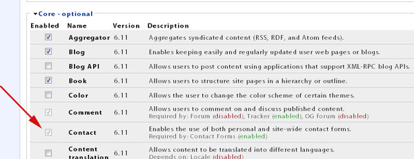 Turn on contact module